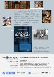 Locandina Pisa Macchine per pensare